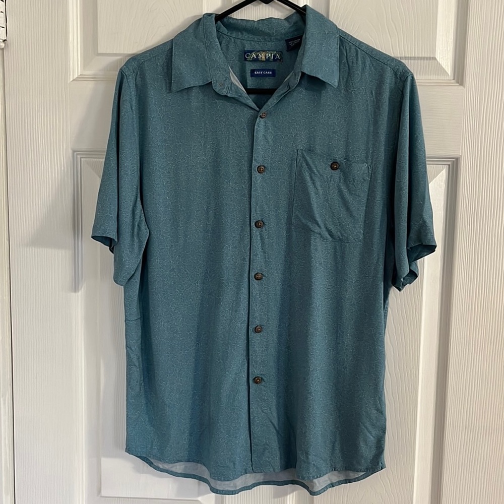Campia easy care, lightweight short sleeve, men’s button up shirt